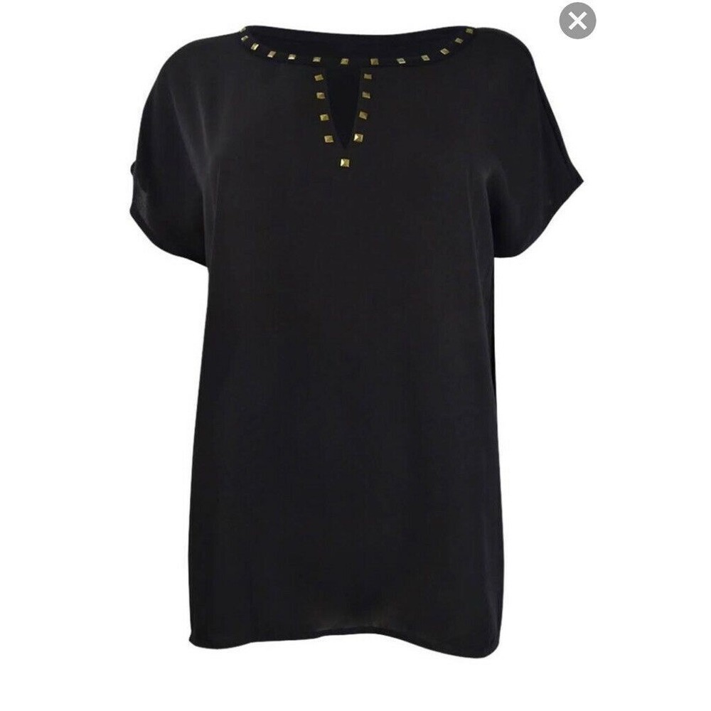 INC International Concepts Women's Keyhole Stud Knit Top Sz XS NWT
